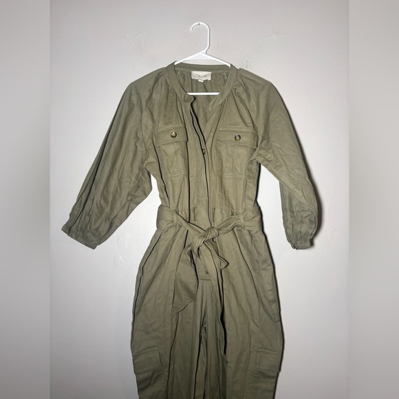 CLEOBELLA organic cotton belted utility bohemian jumpsuit size S - Picture 4 of 8